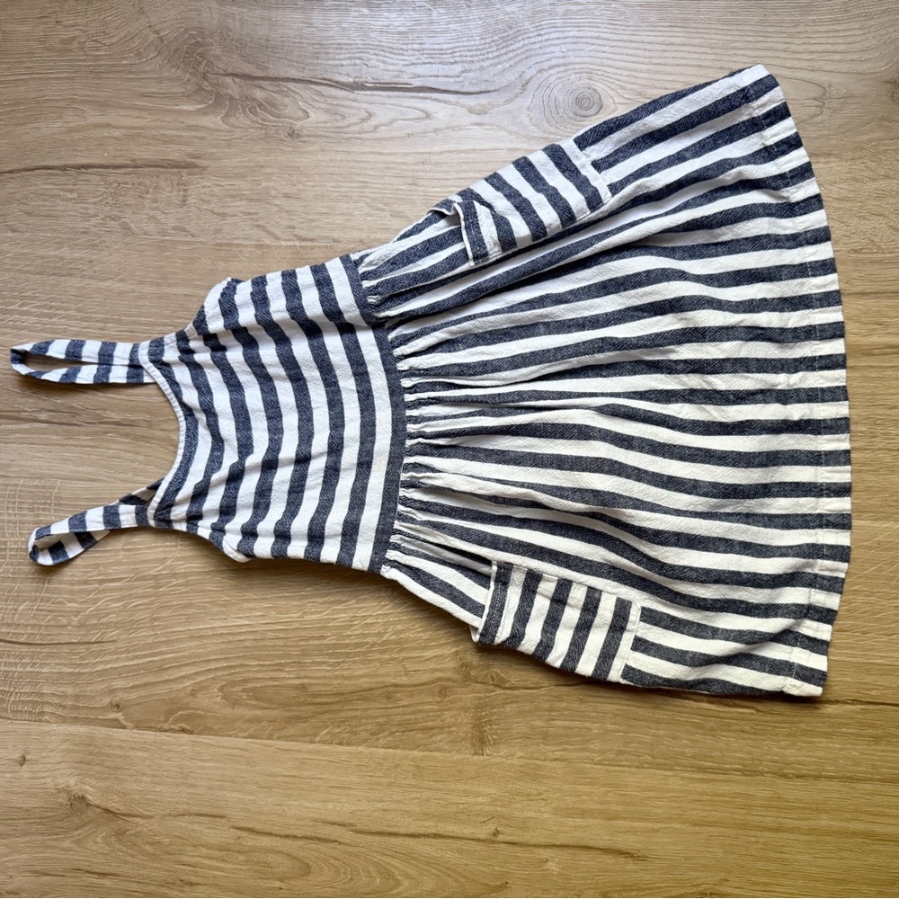 Carters Striped Linen Blend Dress 5T